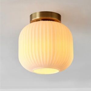 New in box Wayfair Rawden glass flushmount ceiling light